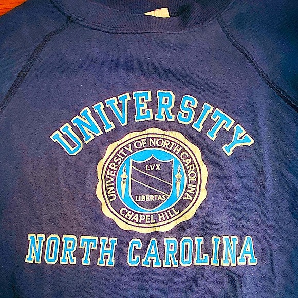 🇺🇸Velva Sheen Vintage UNC Sweatshirt L Made in USA - Picture 9 of 9